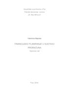 prikaz prve stranice dokumenta Financijsko planiranje u sustavu proračuna