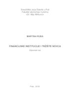 prikaz prve stranice dokumenta Financijske institucije i tržište novca