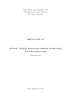 prikaz prve stranice dokumenta Analiza i obilježja korištenja sredstava kohezijskog fonda Europske unije
