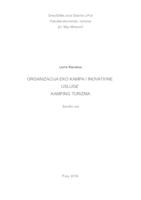prikaz prve stranice dokumenta Organizacija eko kampa i inovativne usluge kamping turizma