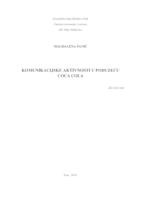 prikaz prve stranice dokumenta Komunikacijske aktivnosti s naglaskom na odnose s javnošću