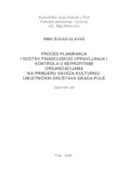 prikaz prve stranice dokumenta Proces planiranja i sustav financijskog upravljanja i kontrola u neprofitnim organizacijama na primjeru Saveza kulturno-umjetničkih društava grada Pule