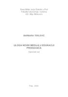 prikaz prve stranice dokumenta Uloga novih medija u edukaciji prodavača