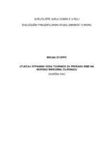 prikaz prve stranice dokumenta Utjecaj otpadnih voda tvornice za preradu ribe na morsku mikrobnu zajednicu