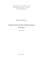 prikaz prve stranice dokumenta Nedepozitni izvori financiranja banaka