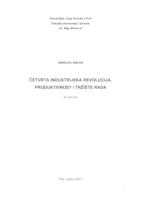 prikaz prve stranice dokumenta Četvrta industrijska revolucija, produktivnost i tržište rada