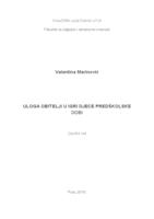 prikaz prve stranice dokumenta Uloga obitelji u igri djece predškolske dobi