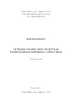 prikaz prve stranice dokumenta Uporaba financijskih izvještaja proračunskih korisnika u Hrvatskoj