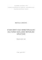 prikaz prve stranice dokumenta STARI OBRTI KAO NEMATERIJALNO KULTURNO NASLJEĐE REPUBLIKE HRVATSKE