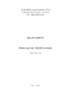 prikaz prve stranice dokumenta Frikcije na tržištu rada