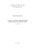 prikaz prve stranice dokumenta Utjecaj četvrte industrijske revolucije na tržište rada