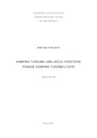 prikaz prve stranice dokumenta Kamping turizam i obilježja turističke ponude kamping turizma u Istri