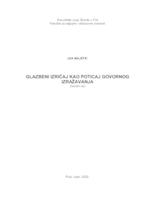 prikaz prve stranice dokumenta Glazbeni izričaj kao poticaj govornog izražavanja