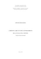 prikaz prve stranice dokumenta  L'ambiente come fattore di apprendimento nella scuola dell'infanzia