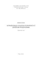 prikaz prve stranice dokumenta Istraživanje stavova potrošača o održivim proizvodima