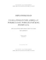 prikaz prve stranice dokumenta ULOGA POSLOVNIH ANĐELA U POKRETANJU PODUZETNIČKOG POTHVATA