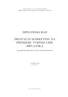 prikaz prve stranice dokumenta DIGITALNI MARKETING NA PRIMJERU TVRTKE LIDL HRVATSKA