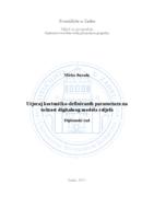 prikaz prve stranice dokumenta Utjecaj korisničko-definiranih parametara na točnost digitalnog modela reljefa