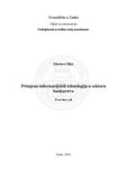 prikaz prve stranice dokumenta Primjena informacijskih tehnologija u sektoru bankarstva