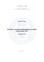 prikaz prve stranice dokumenta Promjene u prostorno-funkcionalnoj strukturi Zadra nakon 1991.