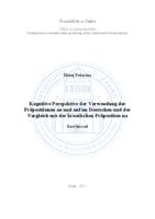 prikaz prve stranice dokumenta Kognitive Perspektive der Verwendung der Praposition "an" und "auf" im Deutschen und der Vergleich mit der kroatischen Praposition "na"