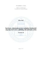 prikaz prve stranice dokumenta Specizam, orijentacija prema socijalnoj dominaciji i empatija kod osoba različitih prehrambenih navika