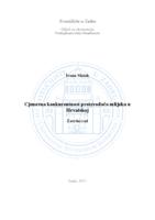 prikaz prve stranice dokumenta Cjenovna konkurentnost proizvođača mlijeka u Hrvatskoj