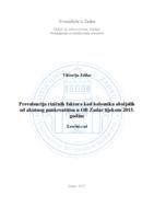 prikaz prve stranice dokumenta Prevalencija rizičnih faktora kod bolesnika oboljelih od akutnog pankreatitisa u OB Zadar u 2015. godini