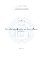 prikaz prve stranice dokumenta Prevencija epidemije uzrokovane virusom influence