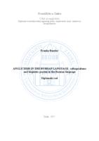 prikaz prve stranice dokumenta Anglicisms in the Russian language: colloquialisms and linguistic purism in the Russian language