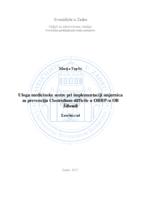 prikaz prve stranice dokumenta Uloga medicinske sestre pri implementaciji smjernica za prevenciju Clostridium difficile u Objedinjenom hitnom bolničkom prijemu Opće bolnice Šibenik