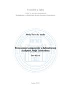 prikaz prve stranice dokumenta Renesansne komponente u dalmatinskoj skulpturi Jurja Dalmatinca