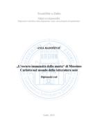 prikaz prve stranice dokumenta „L'oscura immensità della morte“ di Massimo Carlotto nel mondo della letteratura noir