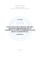 prikaz prve stranice dokumenta Povezanost crta mračne trijade i sklonosti dramatiziranju sa samoregulacijom i interpersonalnom regulacijom emocija