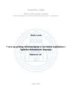prikaz prve stranice dokumenta Pravo na pristup informacijama u narodnim knjižnicama Splitsko-dalmatinske županije