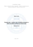 prikaz prve stranice dokumenta Ocjenjivanje i vrjednovanje učeničkih postignuća u nižim razredima primarnog obrazovanja