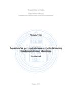 prikaz prve stranice dokumenta Zapadnjačka percepcija islama u svjetlu islamskog fundamentalizma i islamizma