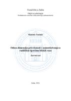 prikaz prve stranice dokumenta Odnos dimenzija privrženosti i samootkrivanja u različitim tipovima bliskih veza