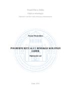 prikaz prve stranice dokumenta Pogrebni rituali u rimskoj koloniji Iader