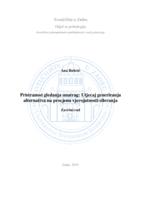 prikaz prve stranice dokumenta Pristranost gledanja unatrag: Utjecaj generiranja alternativa na procjenu vjerojatnosti silovanja