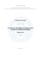 prikaz prve stranice dokumenta Les élements dystopiques et utopiques dans Soumission de Michel Houellebecq