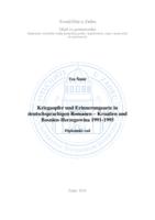 prikaz prve stranice dokumenta Kriegsopfer und Erinnerungsorte in deutschsprachigen Romanen – Kroatien und Bosnien-Herzegowina 1991-1995