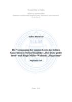 prikaz prve stranice dokumenta Die Vermessung der inneren Leere der dritten Generation in Stefan Slupetzkys „Der letzte große Trost“ und Birgit Müller-Wielands „Flugschnee“