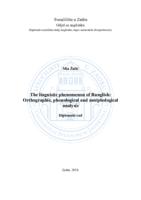 prikaz prve stranice dokumenta The linguistic phenomenon of Runglish: Orthographic, phonological and morphological analysis