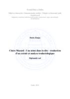 prikaz prve stranice dokumenta Claire Mazard : Une arme dans la tête – traduction d’un extrait et analyse traductologique