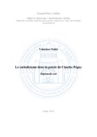 prikaz prve stranice dokumenta Le catholicisme dans la poésie de Charles Péguy