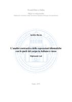 prikaz prve stranice dokumenta L'analisi contrastiva delle espressioni idiomatiche con le parti del corpo in italiano e russo