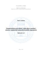 prikaz prve stranice dokumenta Organizacijska pravednost, zadovoljstvo poslom i odanost organizaciji kod profesionalnih nogometaša