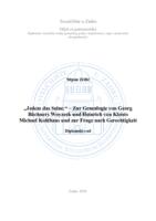 prikaz prve stranice dokumenta „Jedem das Seine.“ – Zur Genealogie von Georg Büchners Woyzeck und Heinrich von Kleists Michael Kohlhaas und zur Frage nach Gerechtigkeit