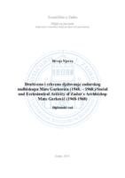 prikaz prve stranice dokumenta Društveno i crkveno djelovanje zadarskog nadbiskupa Mate Garkovića (1948.-1968.)